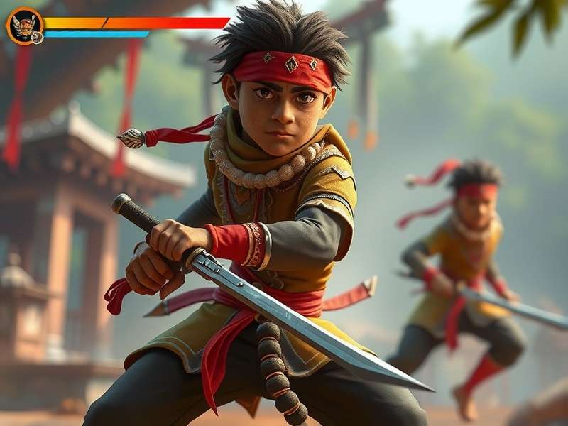 Bengal Ninja Challenge gameplay screenshot showing character in action